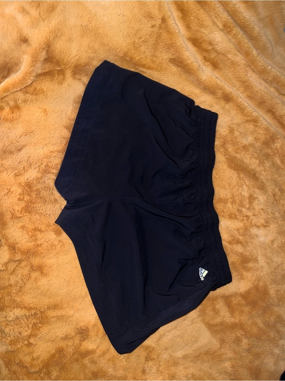 Women’s Black Adidas Shorts with White Logo - Picture 2 of 4